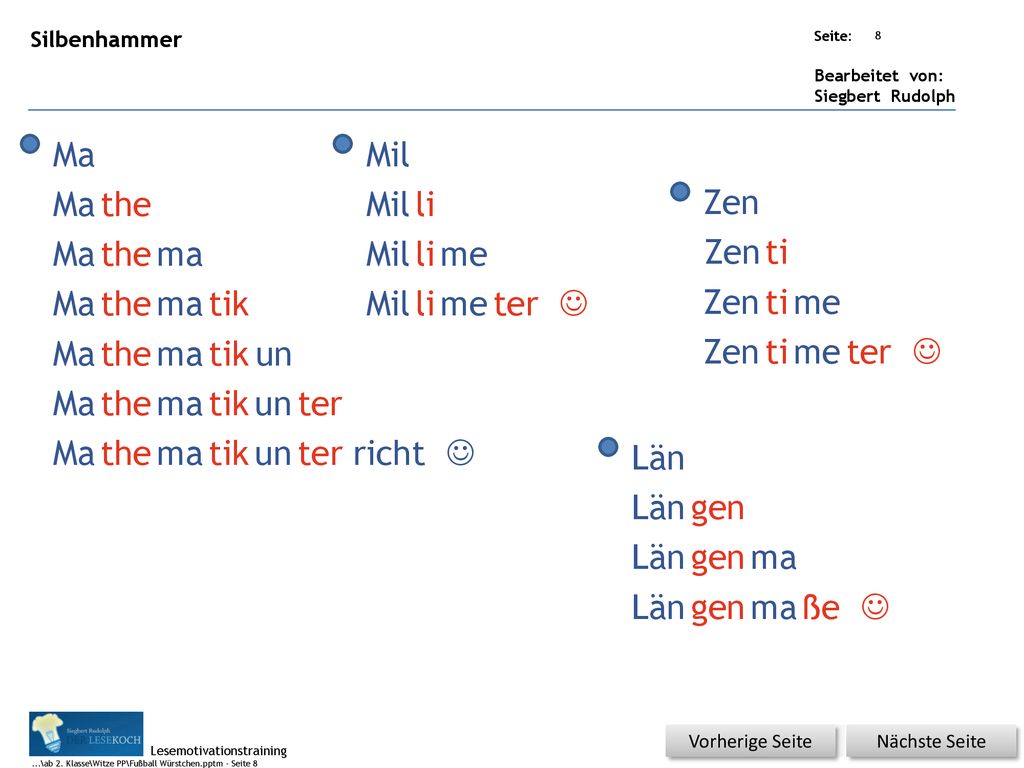 Ma Mil Ma the Mil li Zen Ma the ma Mil li me Zen ti Ma the ma tik Mil