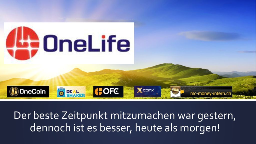 Der beste Zeitpunkt mitzumachen war gestern, dennoch ist es besser, heute als morgen!