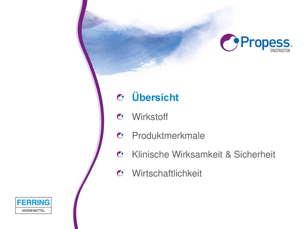 Übersicht Wirkstoff Produktmerkmale Klinische Wirksamkeit & Sicherheit