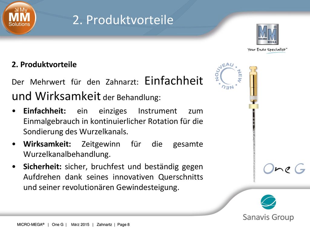 2. Produktvorteile 2. Produktvorteile