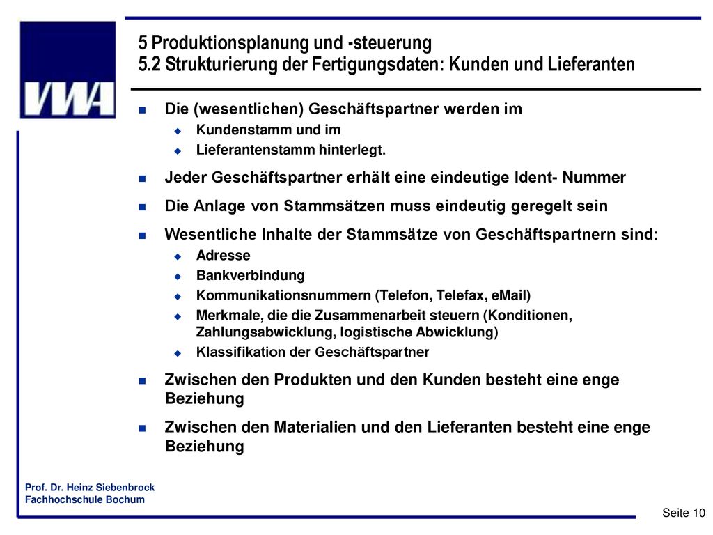 5 Produktionsplanung und -steuerung 5