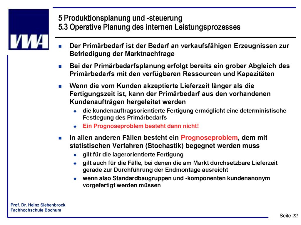5 Produktionsplanung und -steuerung 5