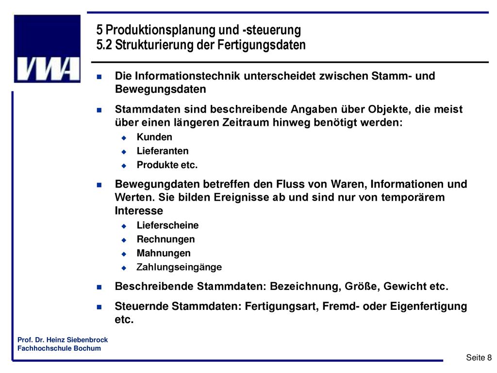 5 Produktionsplanung und -steuerung 5