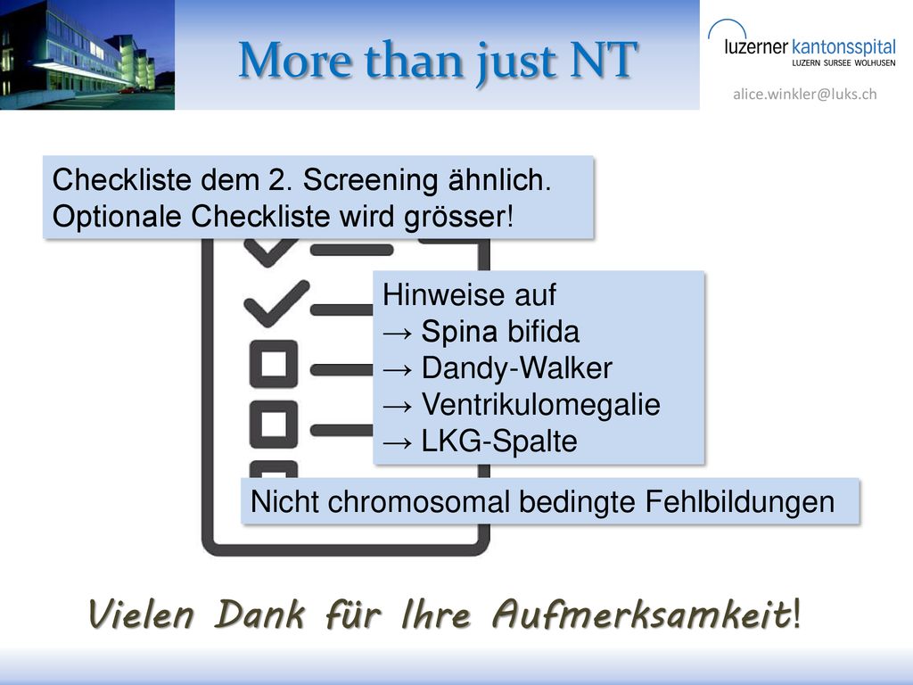 More than just NT Vielen Dank für Ihre Aufmerksamkeit!