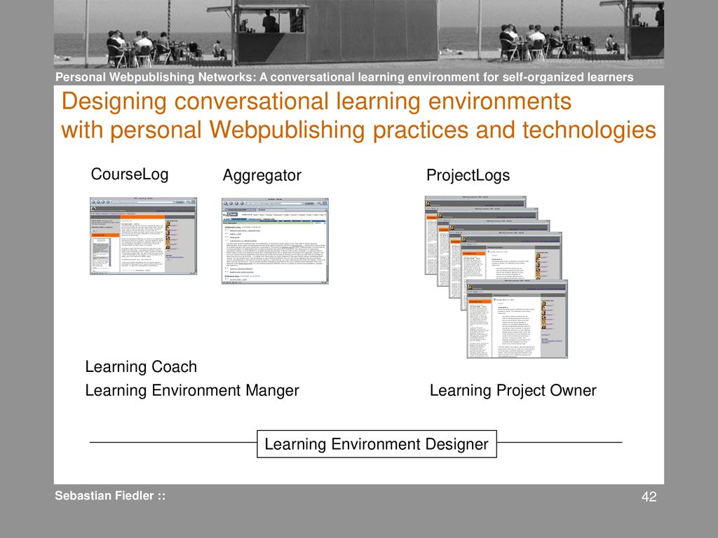 Designing conversational learning environments with personal Webpublishing practices and technologies