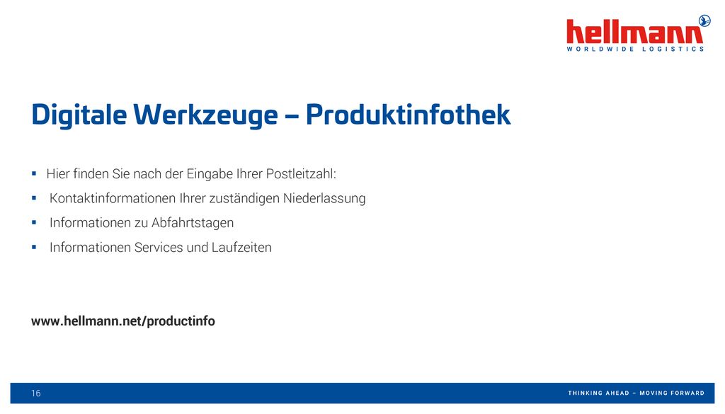 Digitale Werkzeuge – Produktinfothek