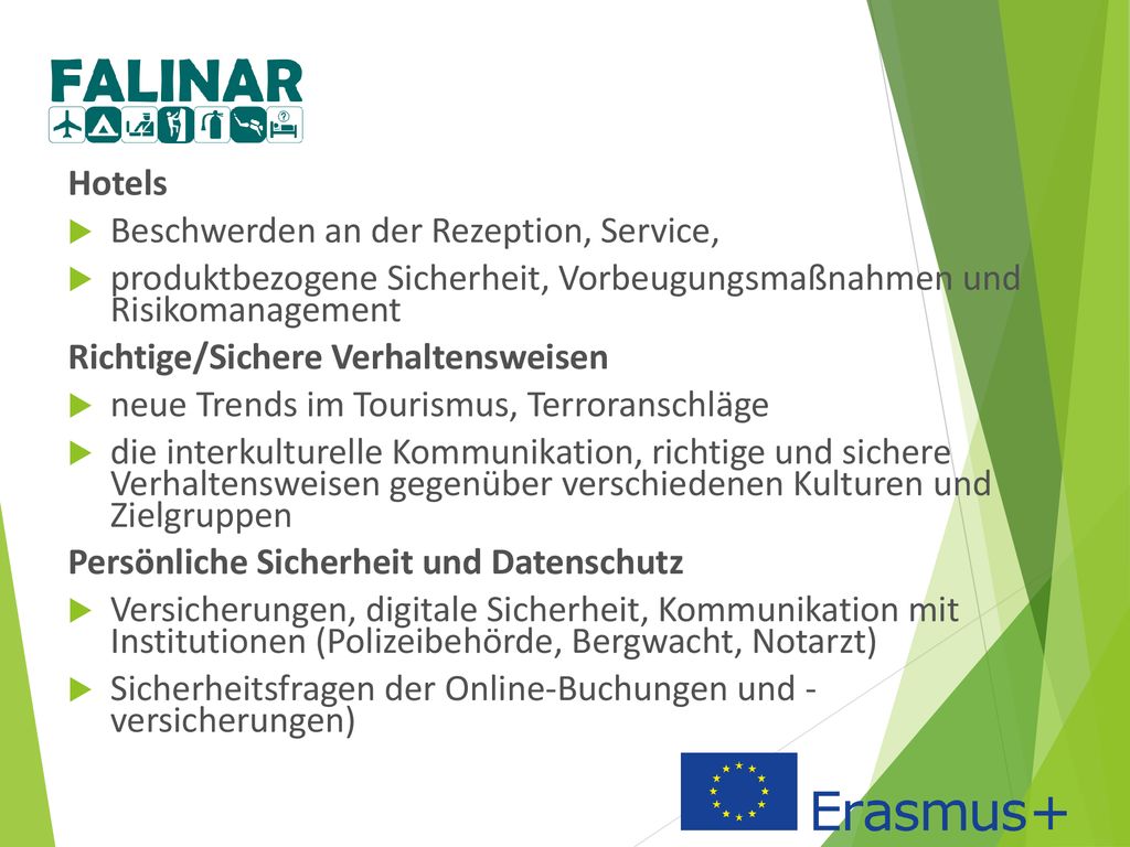 Hotels Beschwerden an der Rezeption, Service, produktbezogene Sicherheit, Vorbeugungsmaßnahmen und Risikomanagement.