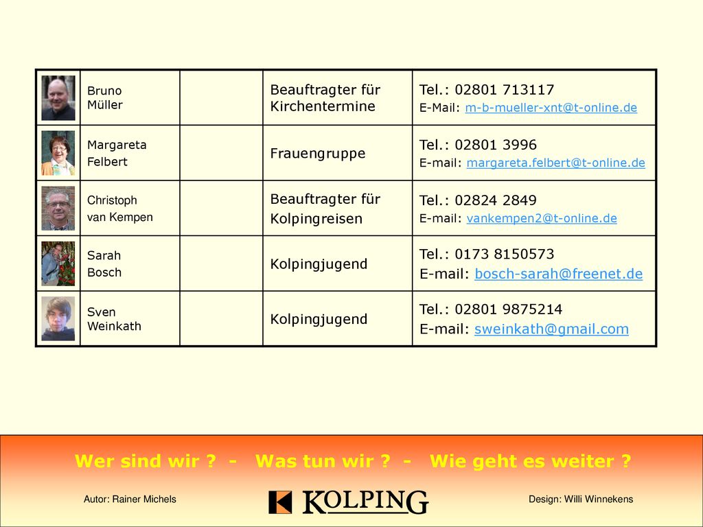 Wer sind wir - Was tun wir - Wie geht es weiter