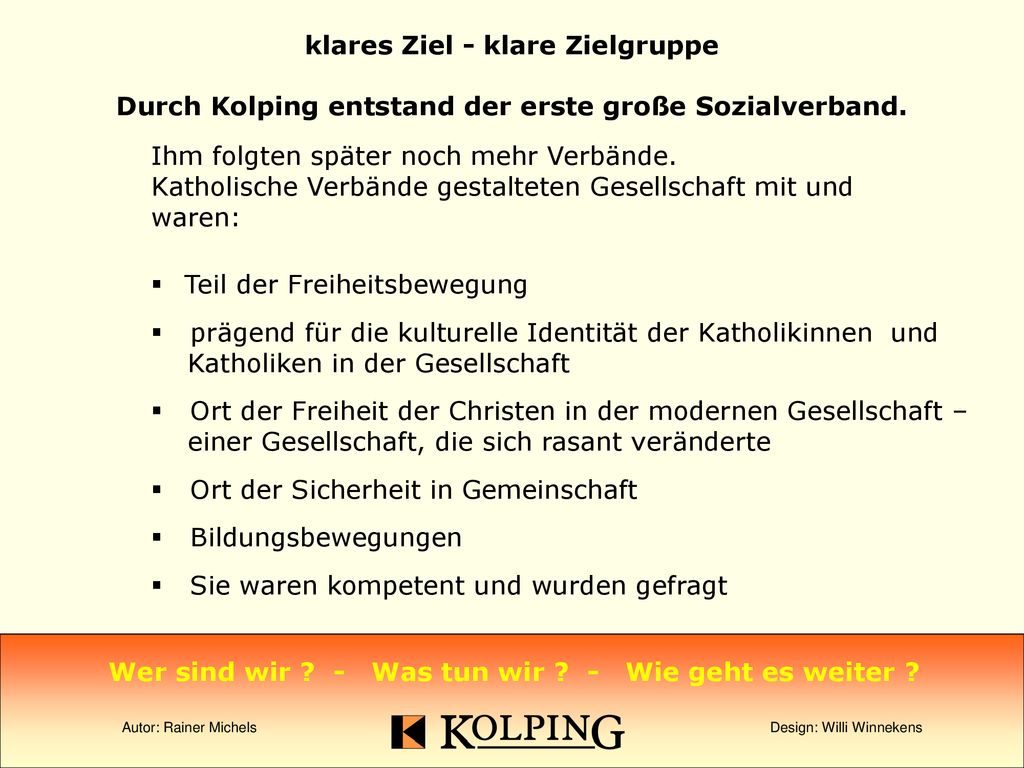 Wer sind wir - Was tun wir - Wie geht es weiter