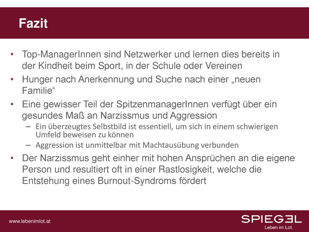 Fazit Top-ManagerInnen sind Netzwerker und lernen dies bereits in der Kindheit beim Sport, in der Schule oder Vereinen.