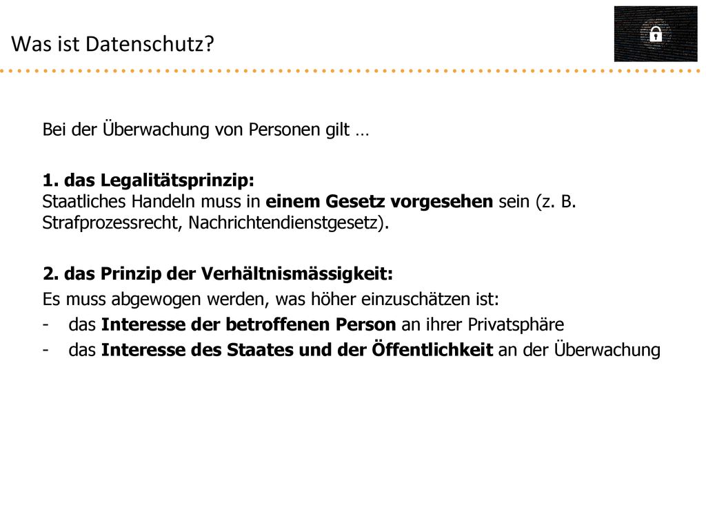 Was ist Datenschutz Bei der Überwachung von Personen gilt …