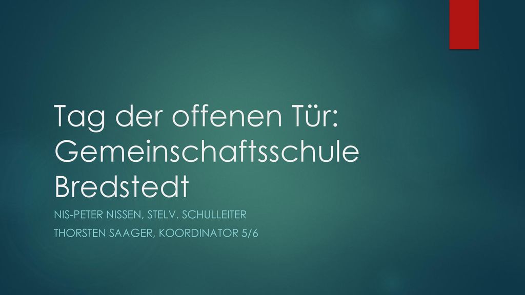 Tag der offenen Tür: Gemeinschaftsschule Bredstedt