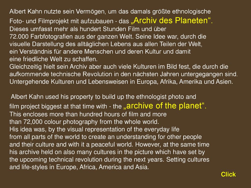 Albert Kahn nutzte sein Vermögen, um das damals größte ethnologische