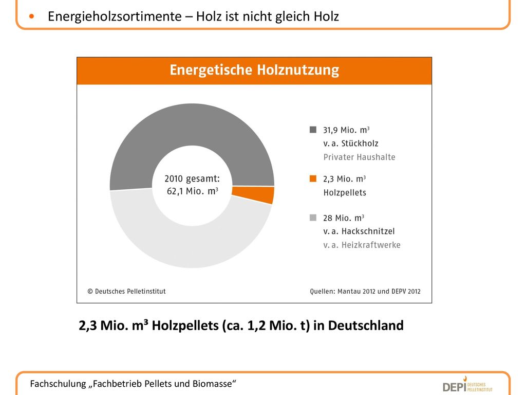 Energieholzsortimente – Holz ist nicht gleich Holz