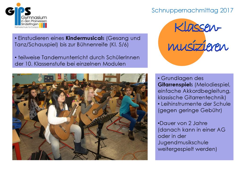 Klassen- musizieren. Einstudieren eines Kindermusicals (Gesang und Tanz/Schauspiel) bis zur Bühnenreife (Kl. 5/6)