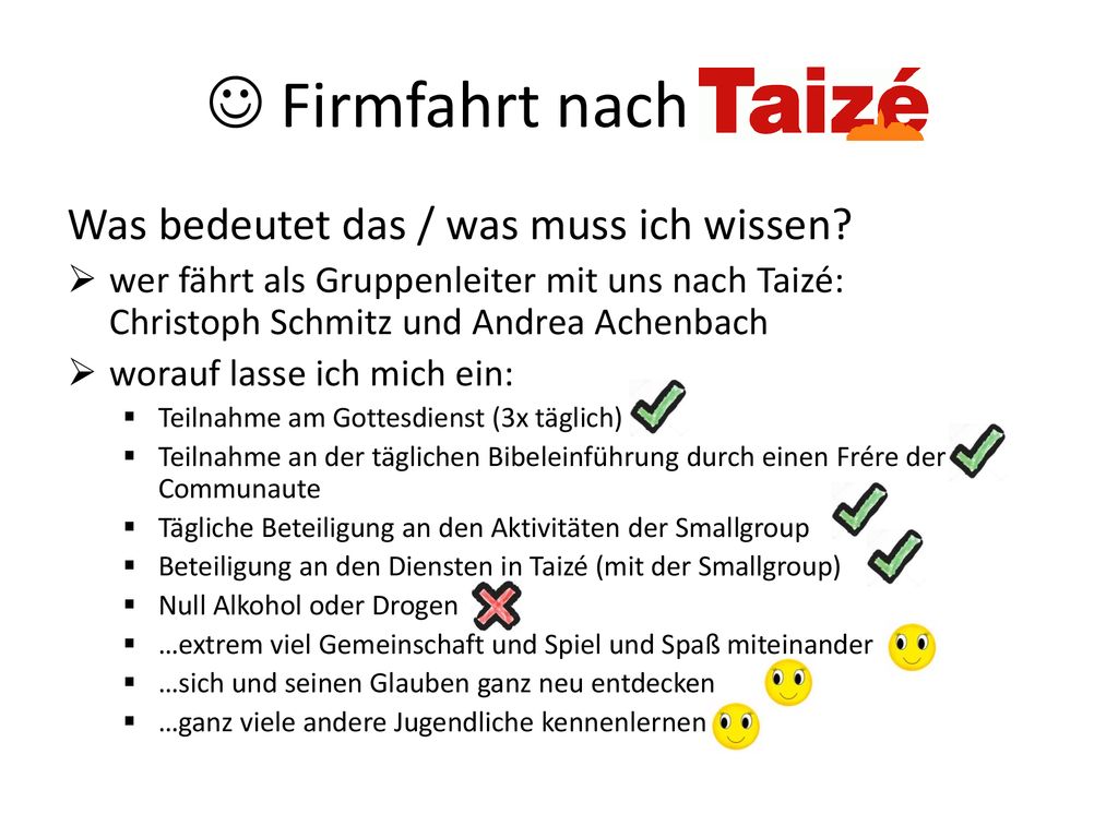  Firmfahrt nach ach Was bedeutet das / was muss ich wissen