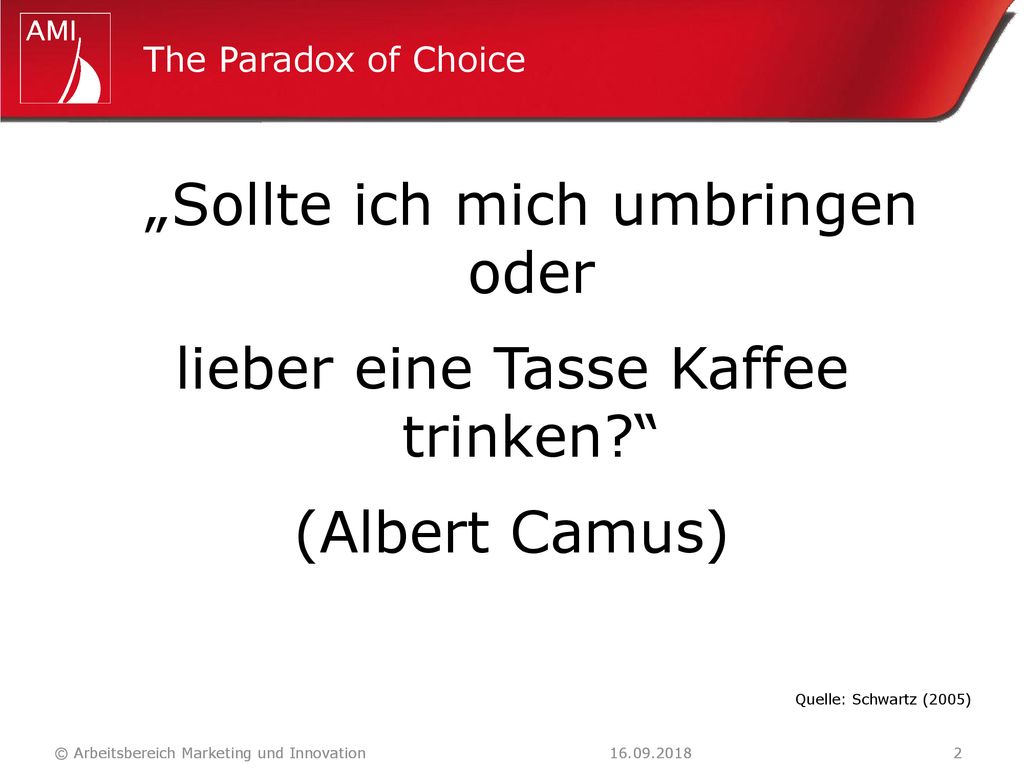 „Sollte ich mich umbringen oder lieber eine Tasse Kaffee trinken
