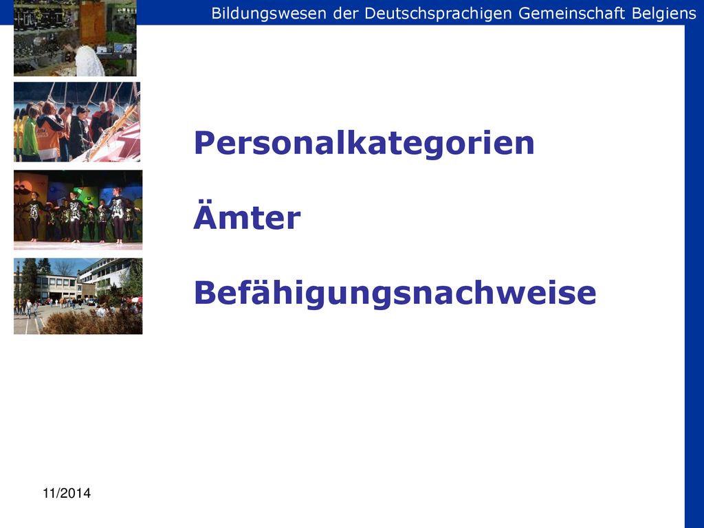 Personalkategorien Ämter Befähigungsnachweise