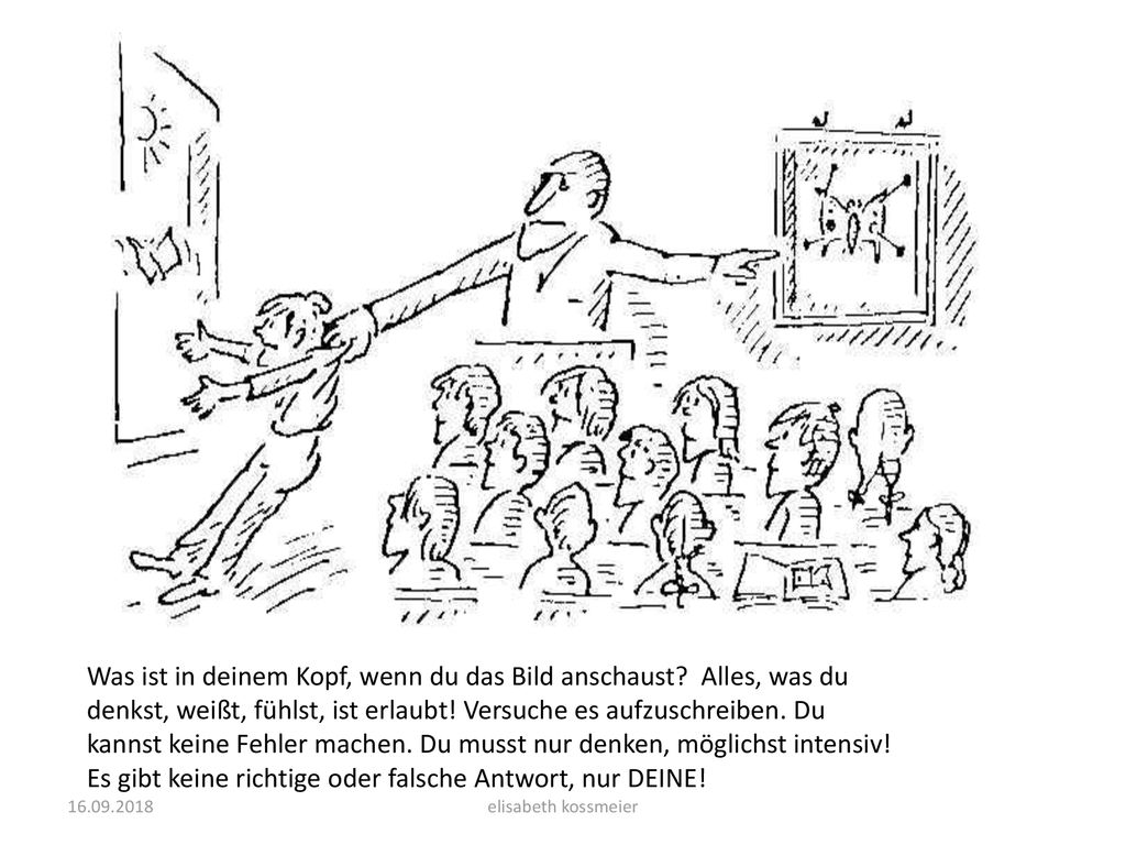 Was ist in deinem Kopf, wenn du das Bild anschaust