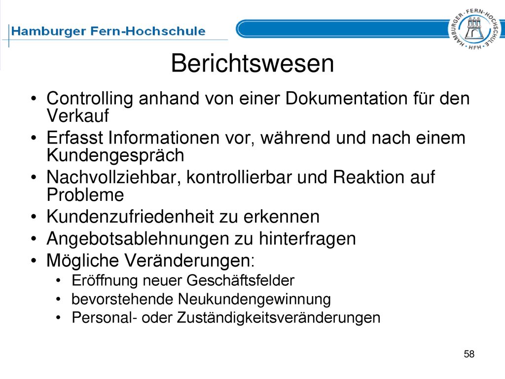 Berichtswesen Controlling anhand von einer Dokumentation für den Verkauf. Erfasst Informationen vor, während und nach einem Kundengespräch.