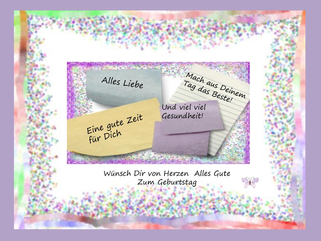 Wünsch Dir von Herzen Alles Gute Zum Geburtstag