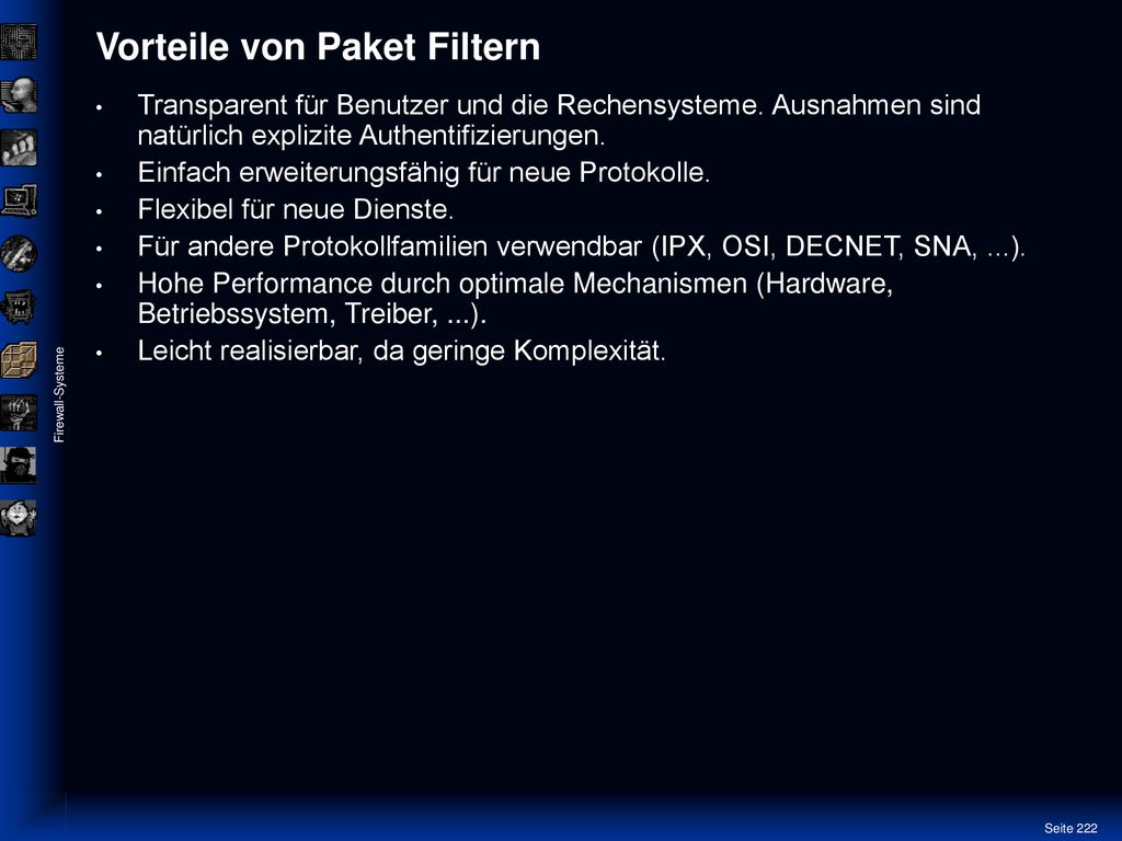 Vorteile von Paket Filtern