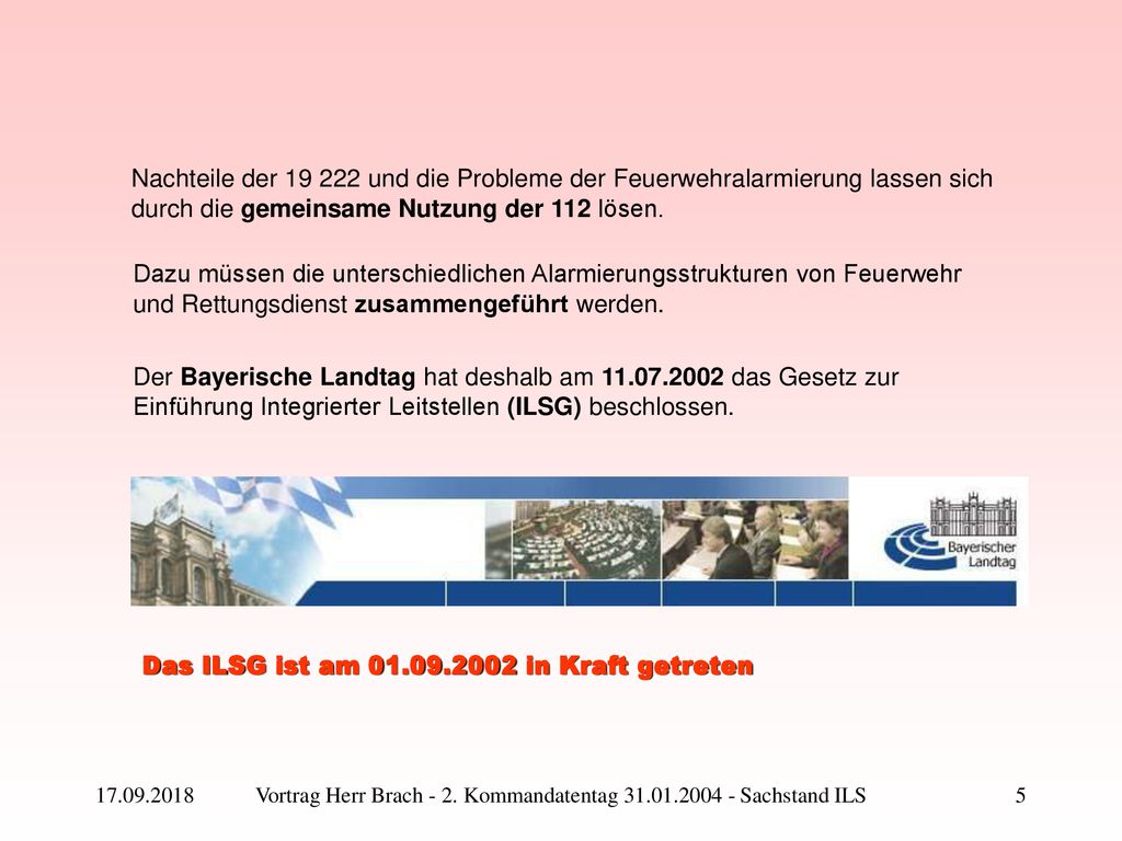 Vortrag Herr Brach - 2. Kommandatentag Sachstand ILS