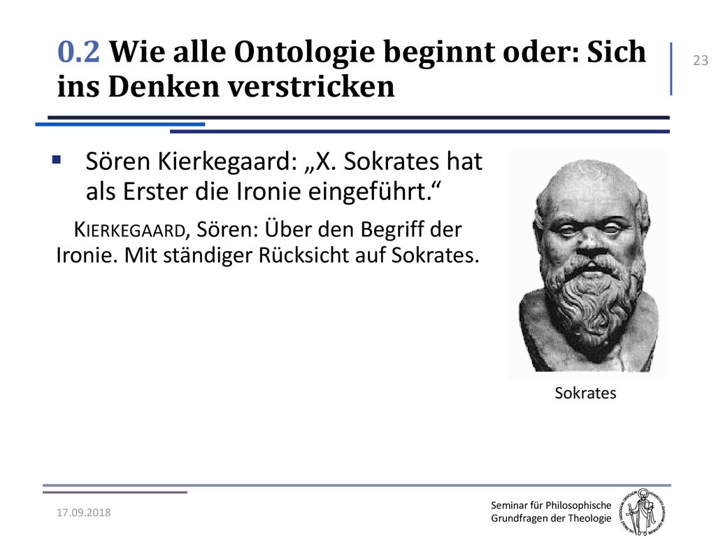 0.2 Wie alle Ontologie beginnt oder: Sich ins Denken verstricken