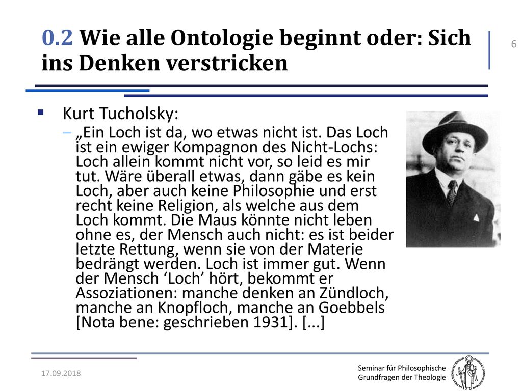 0.2 Wie alle Ontologie beginnt oder: Sich ins Denken verstricken