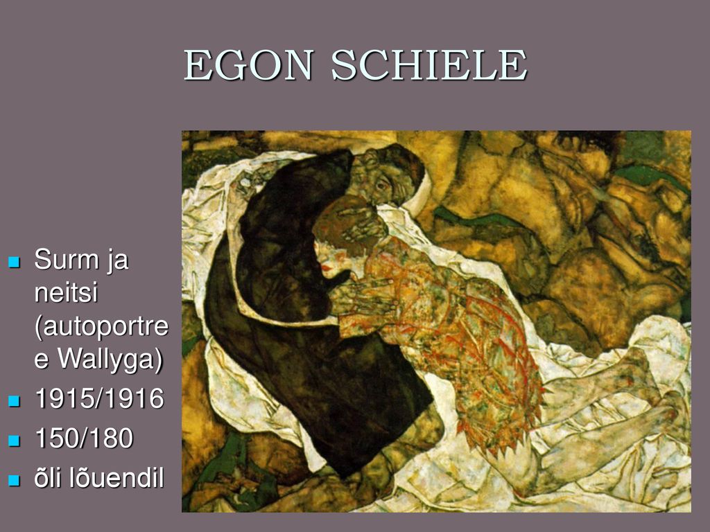 EGON SCHIELE Surm ja neitsi (autoportree Wallyga) 1915/ /180