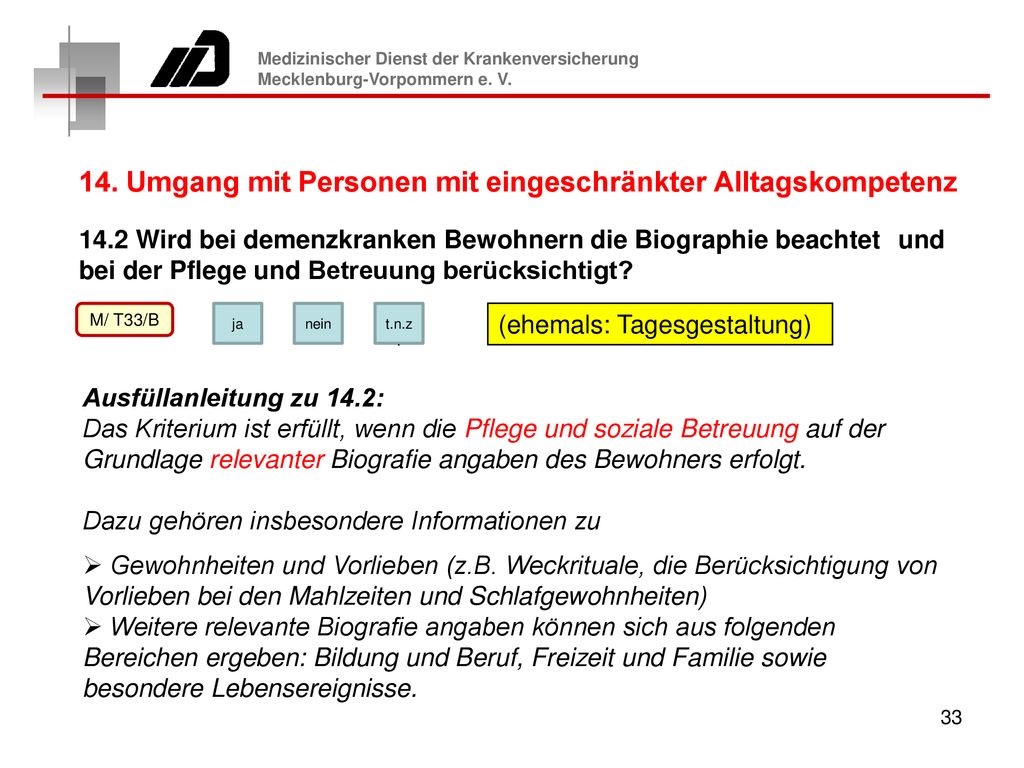 14. Umgang mit Personen mit eingeschränkter Alltagskompetenz