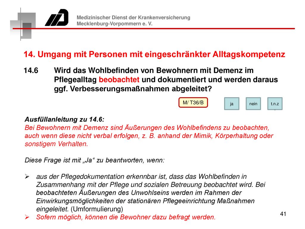 14. Umgang mit Personen mit eingeschränkter Alltagskompetenz