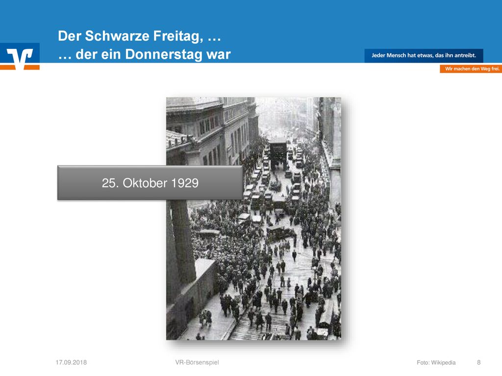 Der Schwarze Freitag, … … der ein Donnerstag war