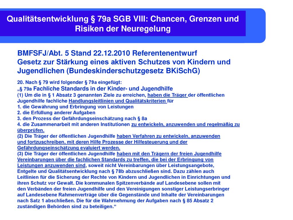 Qualitätsentwicklung § 79a SGB VIII: Chancen, Grenzen und Risiken der Neuregelung