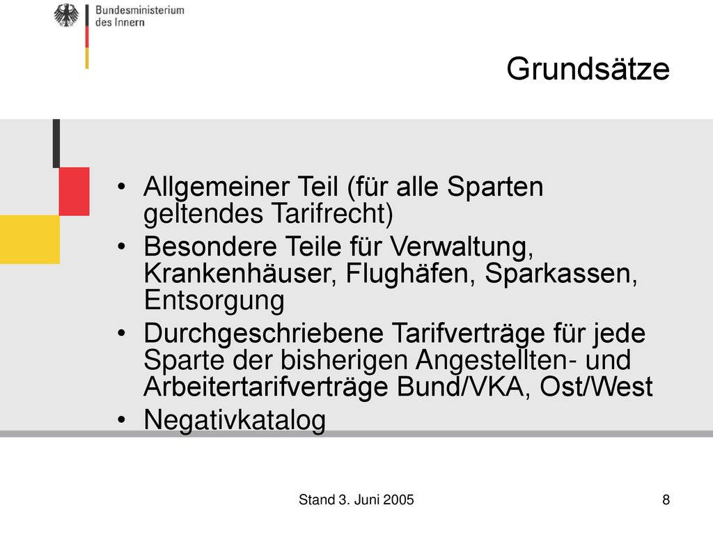 Tarifvertrag für den öffentlichen Dienst (TVöD) - ppt herunterladen