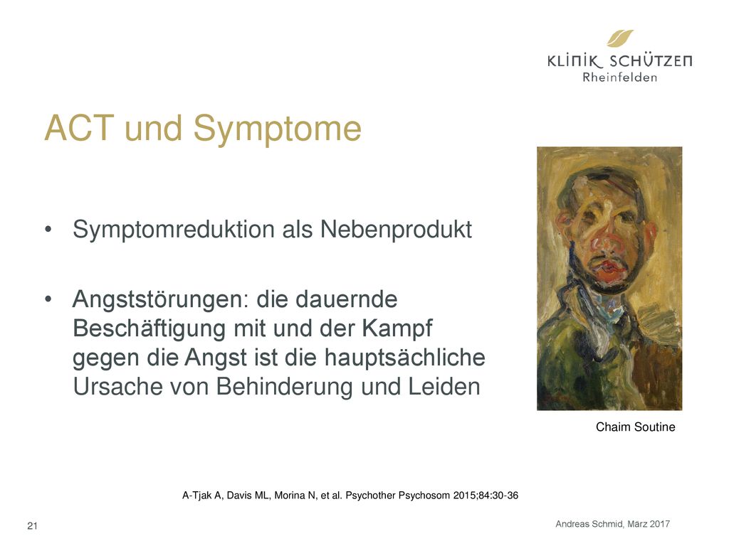 ACT und Symptome Symptomreduktion als Nebenprodukt