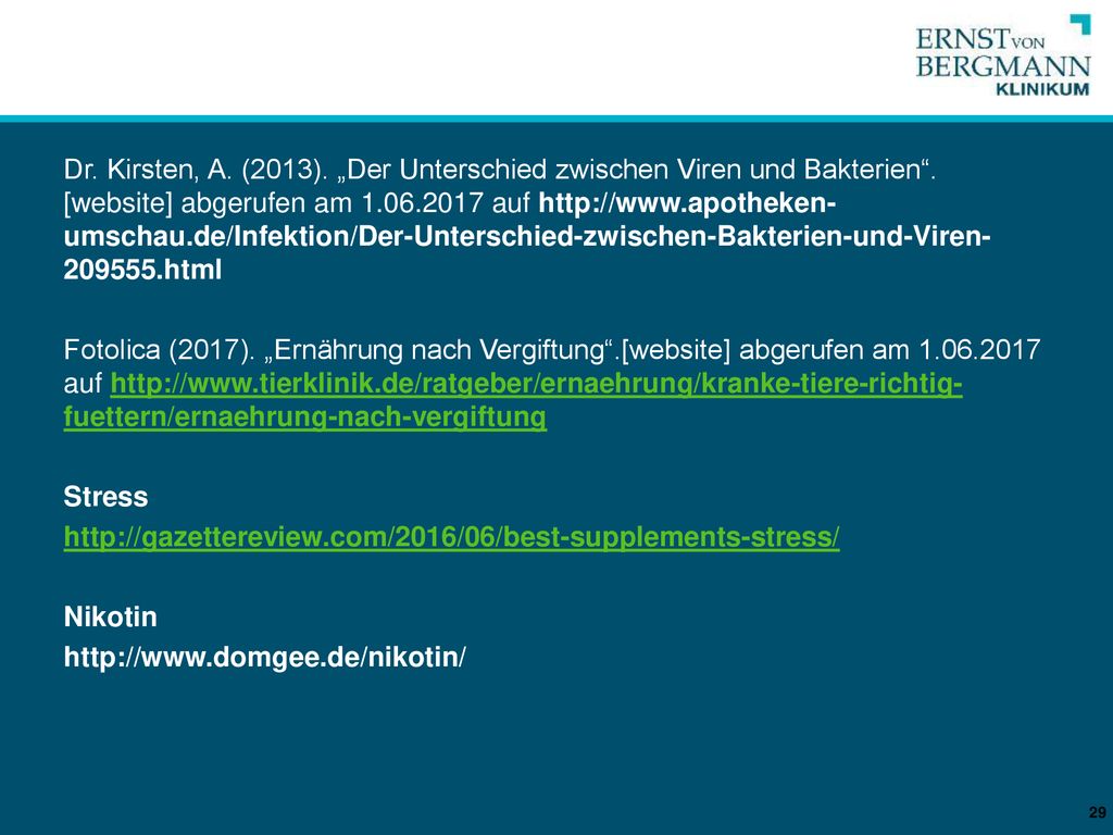 Dr. Kirsten, A. (2013). „Der Unterschied zwischen Viren und Bakterien