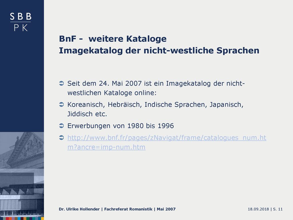 BnF - weitere Kataloge Imagekatalog der nicht-westliche Sprachen