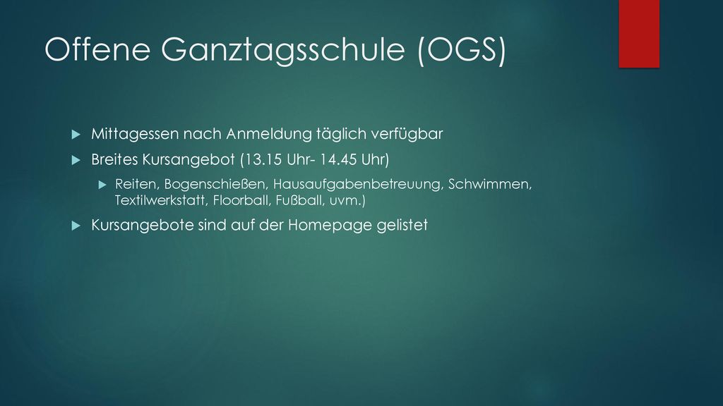 Offene Ganztagsschule (OGS)