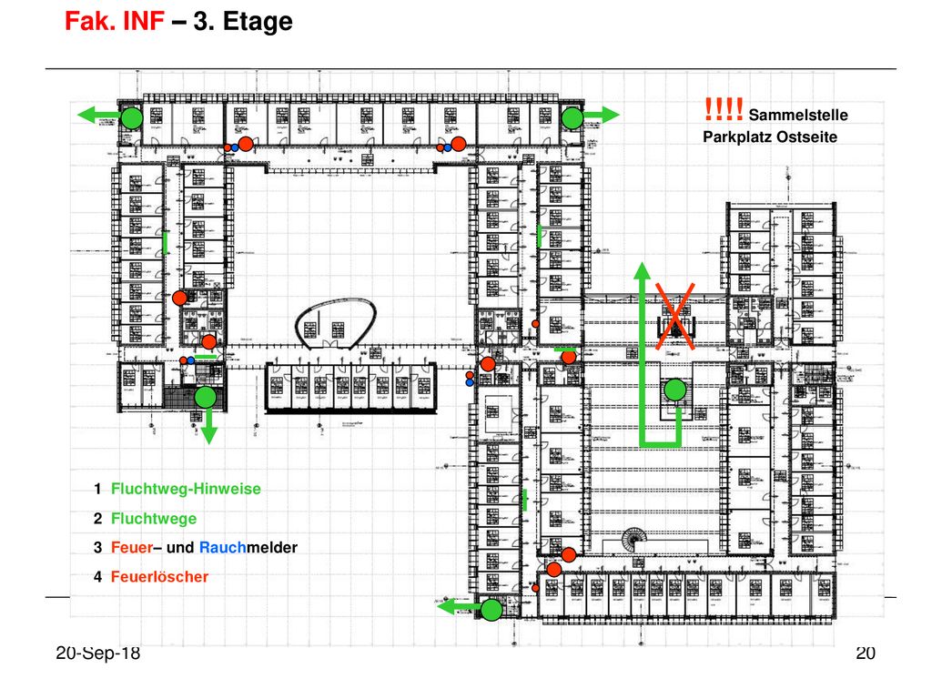 !!!! Sammelstelle Fak. INF – 3. Etage 20-Sep-18 Parkplatz Ostseite