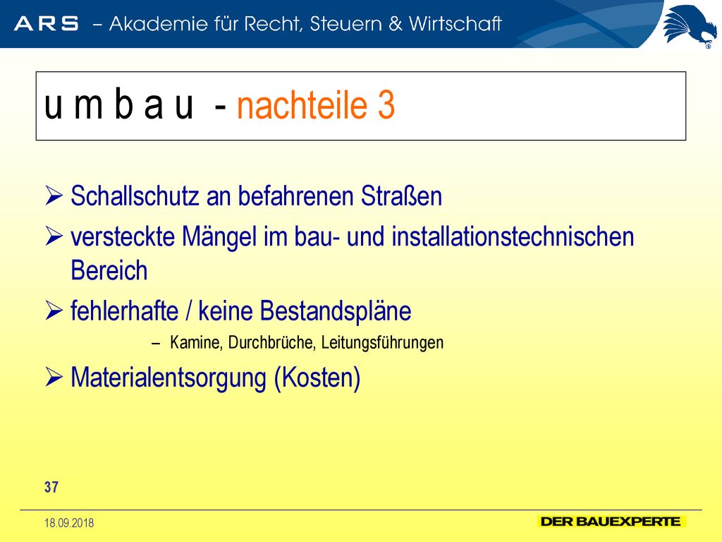 u m b a u - nachteile 3 Schallschutz an befahrenen Straßen