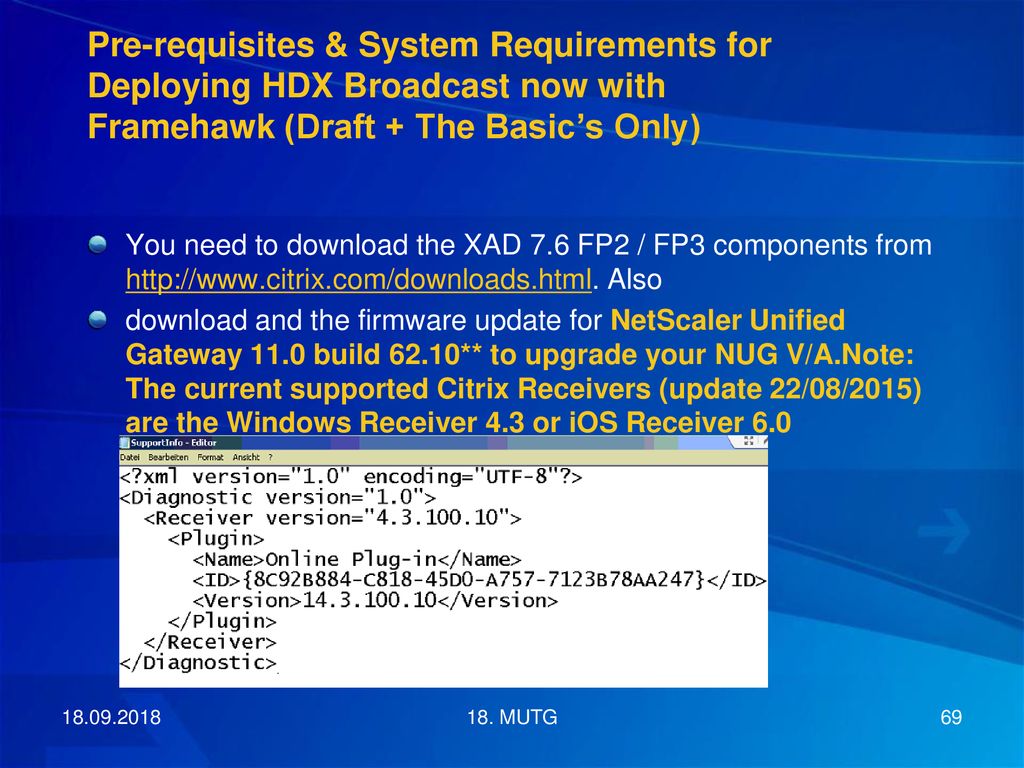 Pre-requisites & System Requirements for Deploying HDX Broadcast now with Framehawk (Draft + The Basic’s Only)