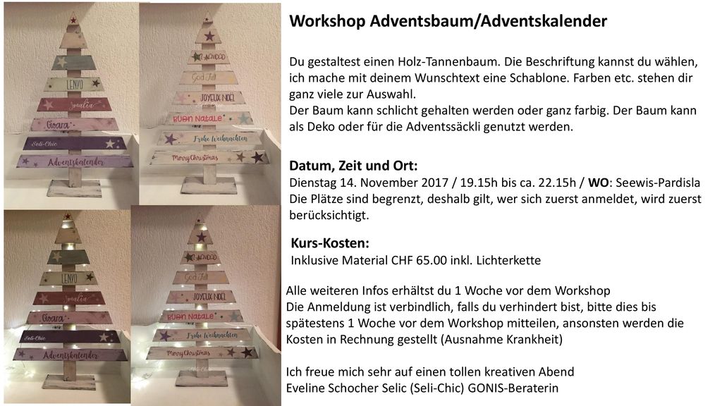 Adventsbaum/Adventskalender ppt herunterladen
