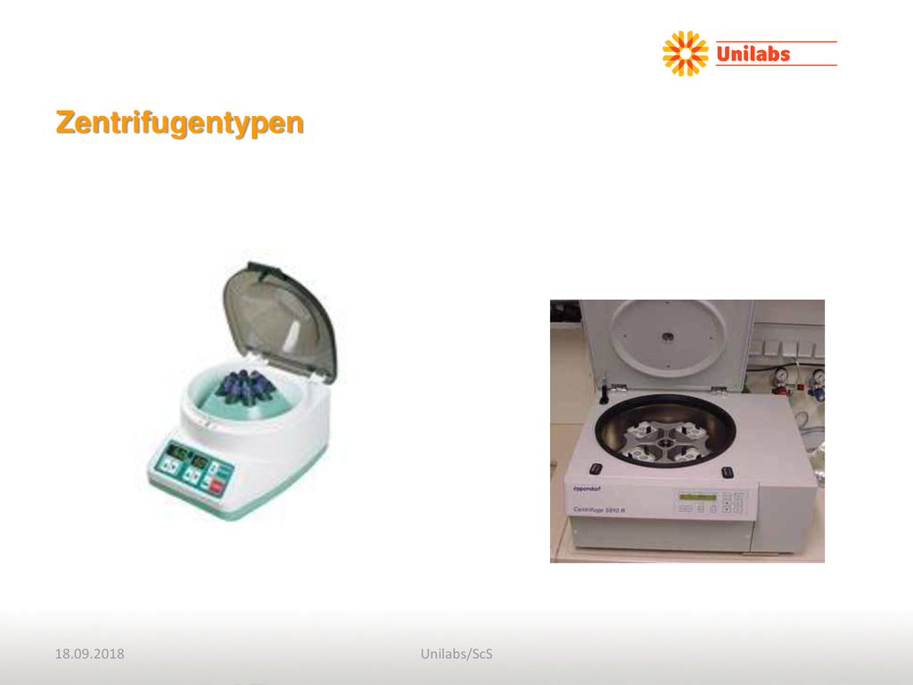 Zentrifugentypen Unilabs/ScS Sibylle Scheibler
