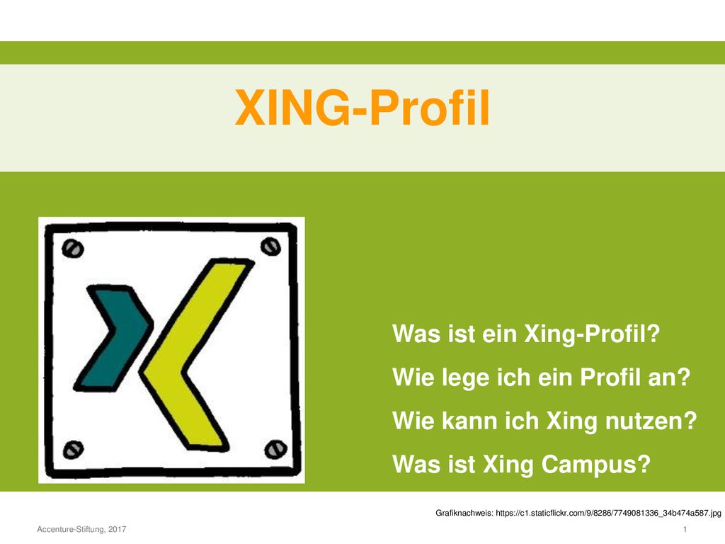 XING-Profil Was ist ein Xing-Profil Wie lege ich ein Profil an