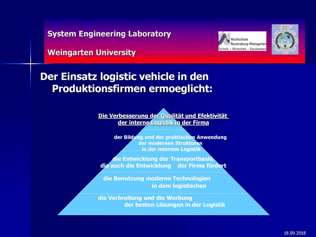 Der Einsatz logistic vehicle in den Produktionsfirmen ermoeglicht: