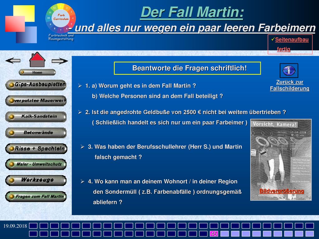 Der Fall Martin: - und alles nur wegen ein paar leeren Farbeimern
