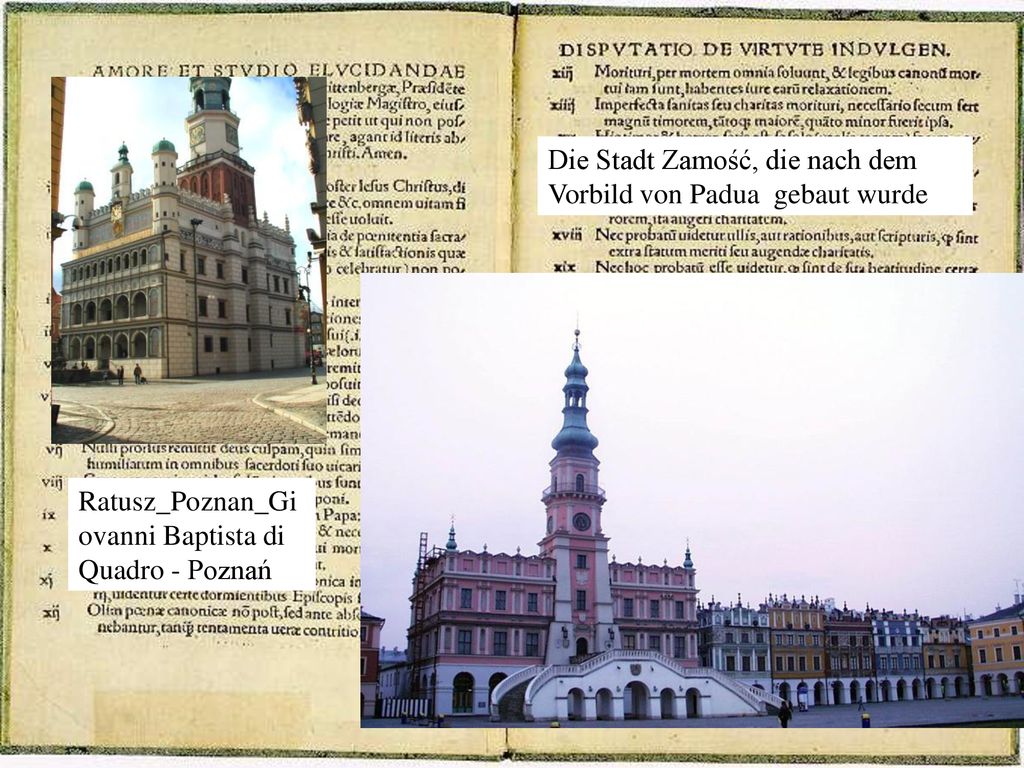 Die Stadt Zamość, die nach dem Vorbild von Padua gebaut wurde