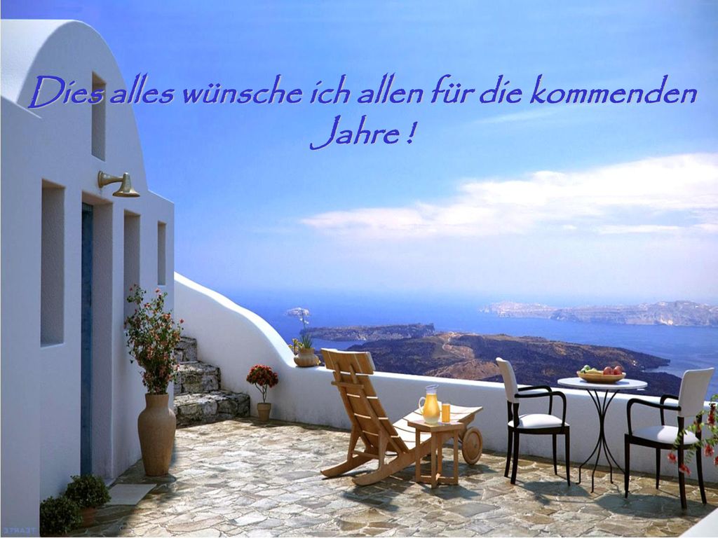 Dies alles wünsche ich allen für die kommenden Jahre !