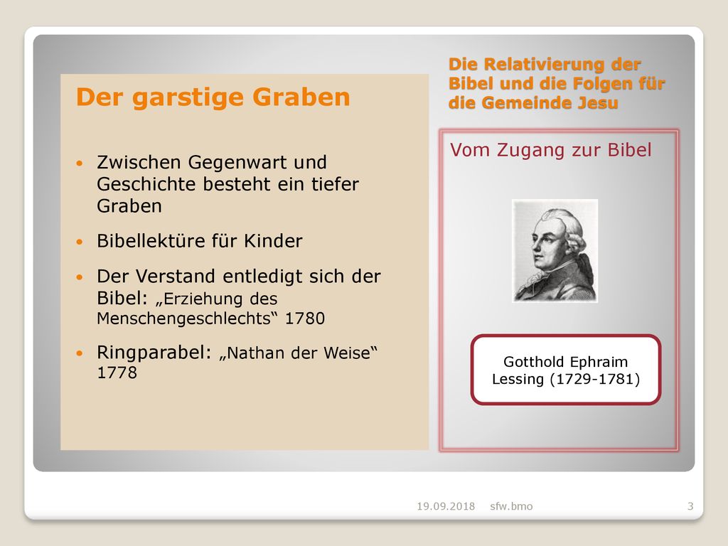 Die Relativierung der Bibel und die Folgen für die Gemeinde Jesu